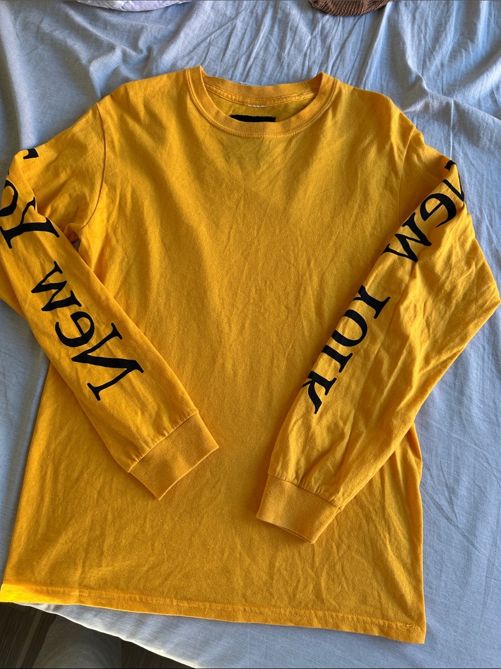 Men's Long Sleeve Crewneck Shirt - Yellow by Assembly brand